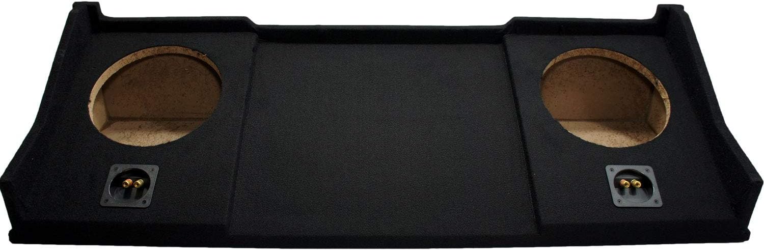 ASC Compatible with 1998-01 Dodge Ram Extended/Quad/Club Cab Truck Dual 10 Subwoofer Sub Box Speaker Enclosure
