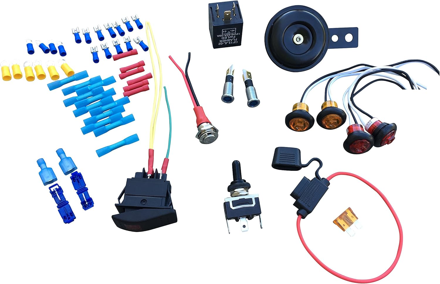 WD Electronics - DIY Street Legal Kit Turn Signal for UTV ATV RZR 1000 900 800 Wildcat Teryx Polaris General Maverick X3 Commander Pack of 2