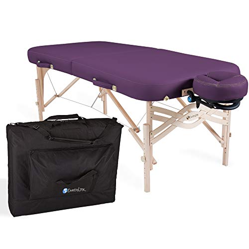 EARTHLITE Premium Portable Massage Table Package SPIRIT - Spa-Level Comfort, Deluxe Cushioning incl. Flex-Rest Face Cradle & Strata Face Pillow