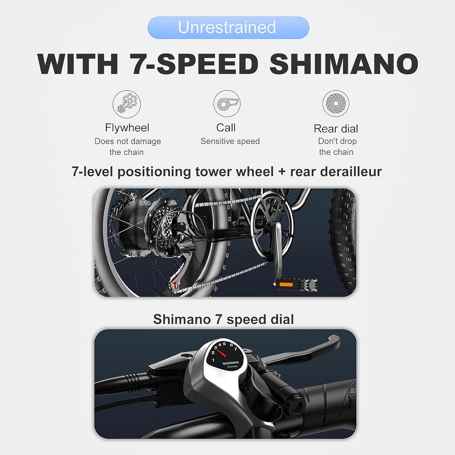 X50 Electric Bike for Adults with Powerful 750W Brushless Motor, Long-Lasting 48V 14Ah Battery, 20 Inch Fat Tires