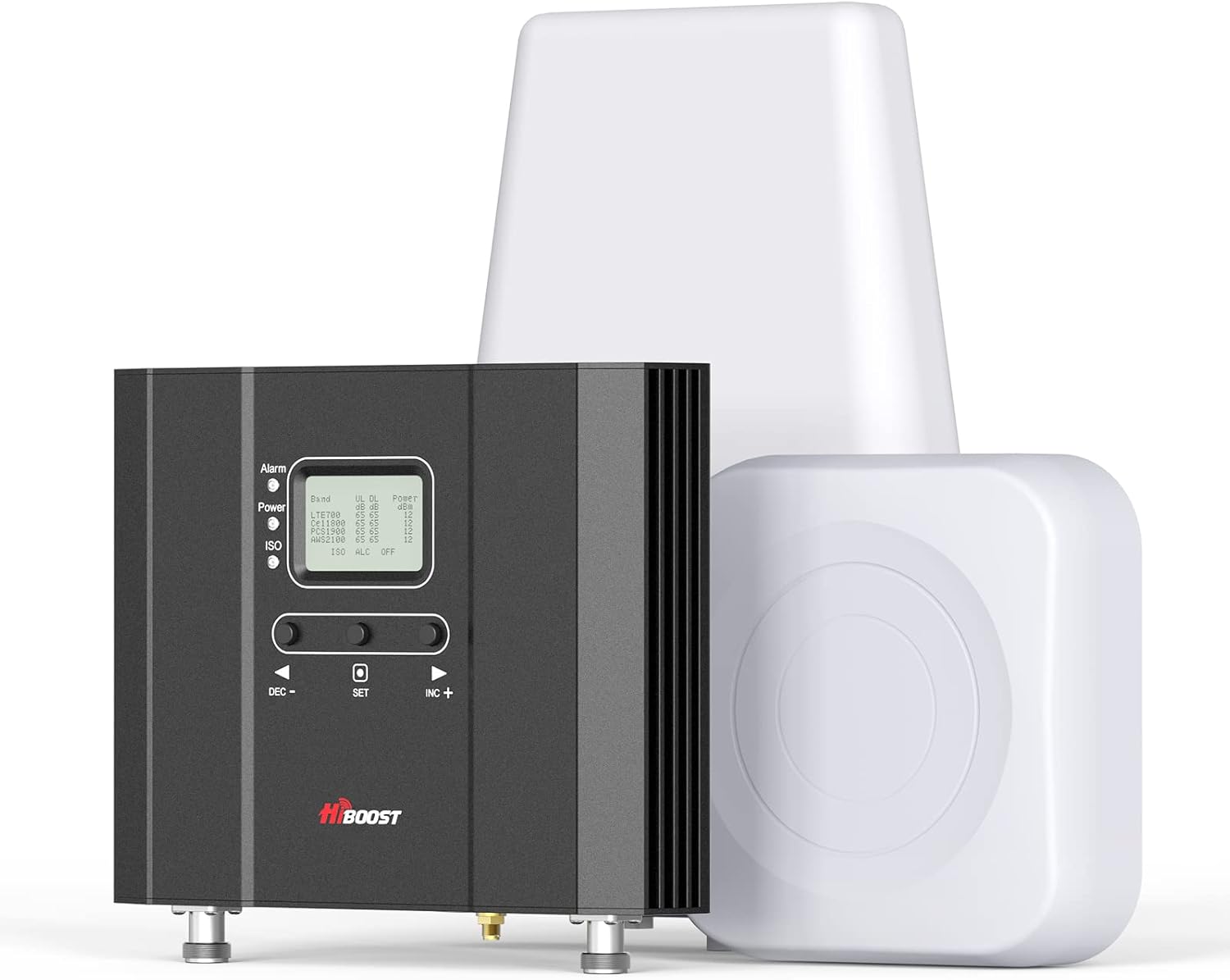 Hiboost Cell Phone Signal Booster for Home and Office, 4,000 sq ft, Boost 5G 4G LTE Data for Verizon AT&T and All U.S. Carriers, FCC Approved