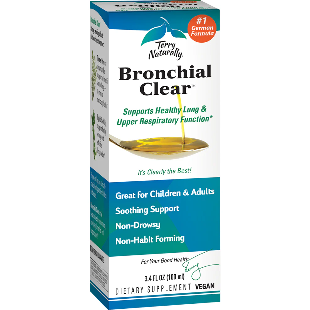 Bronchial Clear Liquid 3.4 fl oz by Terry Naturally - Kansas Nuitrition - HNZSDS