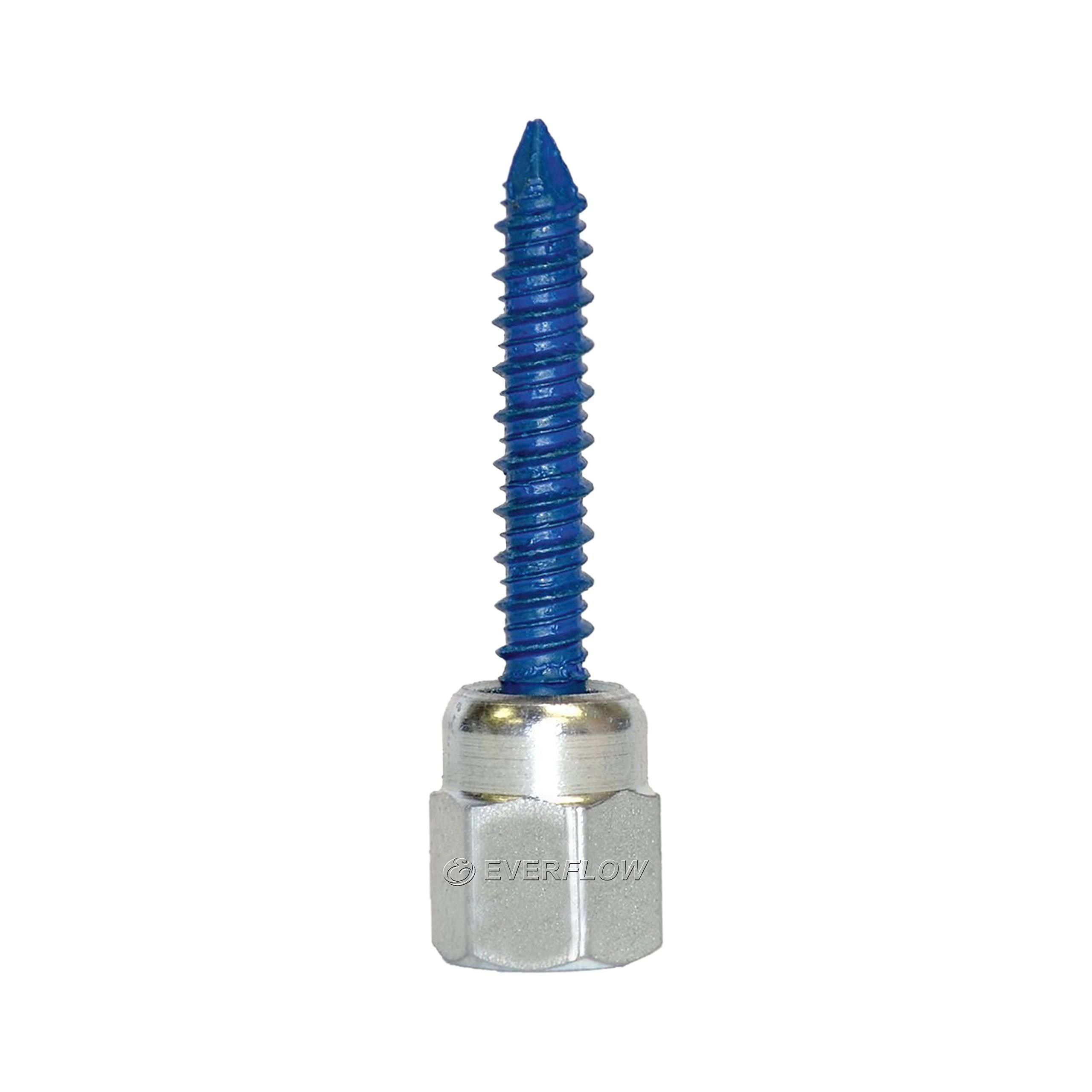 Sammys 5/16-14 in. x 2-1/2 in. Vertical Rod Anchor Super Screw with 3/8 in. Threaded Rod Fitting for Concrete (2-Pack5)