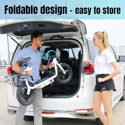 Caroma Peak 500W/800w/1200w Electric Scooters for Adults 14" Tire, 48V Battery, 30Miles Range, 20MPH Top Speed, Adjustable Electric Scooter with Seat