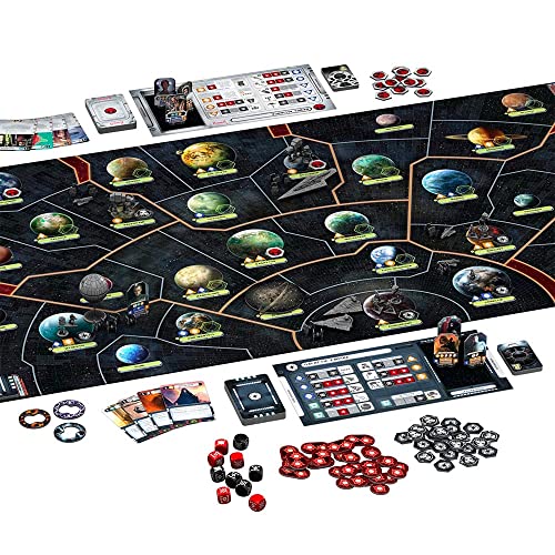 Asmodee Star Wars: Rebellion Board Game - Epic Galactic Empire vs Rebel Alliance Conflict, Tabletop Miniatures Strategy Game for Adults, Ages 14+