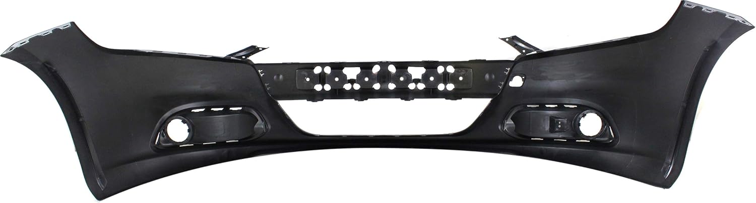 Evan-Fischer Front Bumper Cover Compatible with 2013-2016 Dodge Dart Primed with Tow Hook Holes