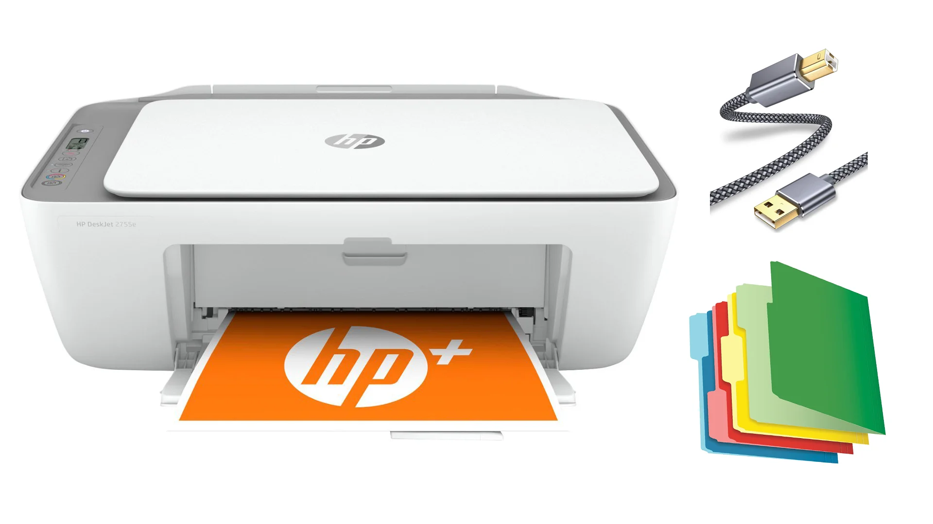 H-P DeskJet 27 Series All-in-One Color Inkjet Printer, Print Copy Scan, Mobile Printing, Wireless USB Connectivity, Up to 7.5 ISO PPM, Photo Printing
