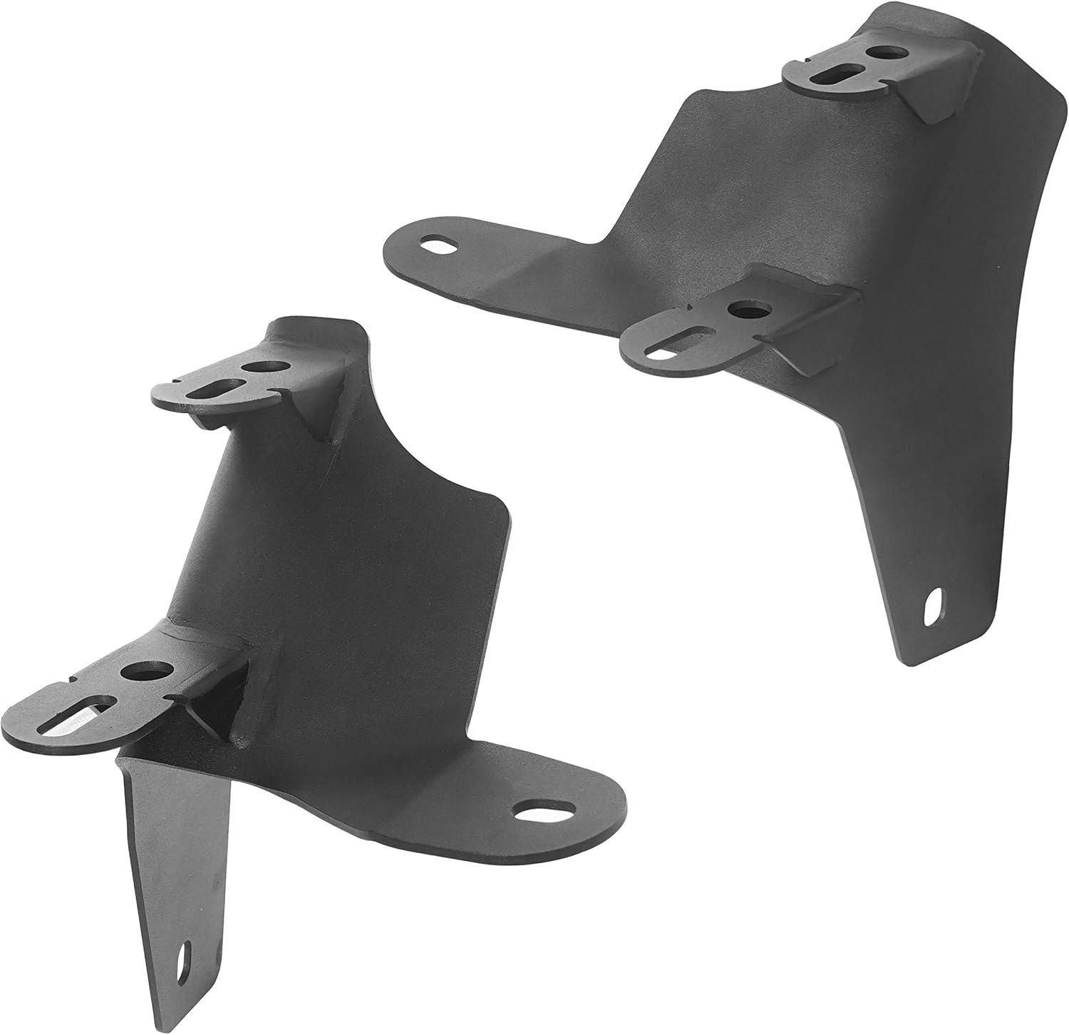 Hooke Road Dual A-Pillar Light Mounting Brackets Compatible with Jeep JL Wrangler / Gladiator JT 2018 2019 2020 2021 2022