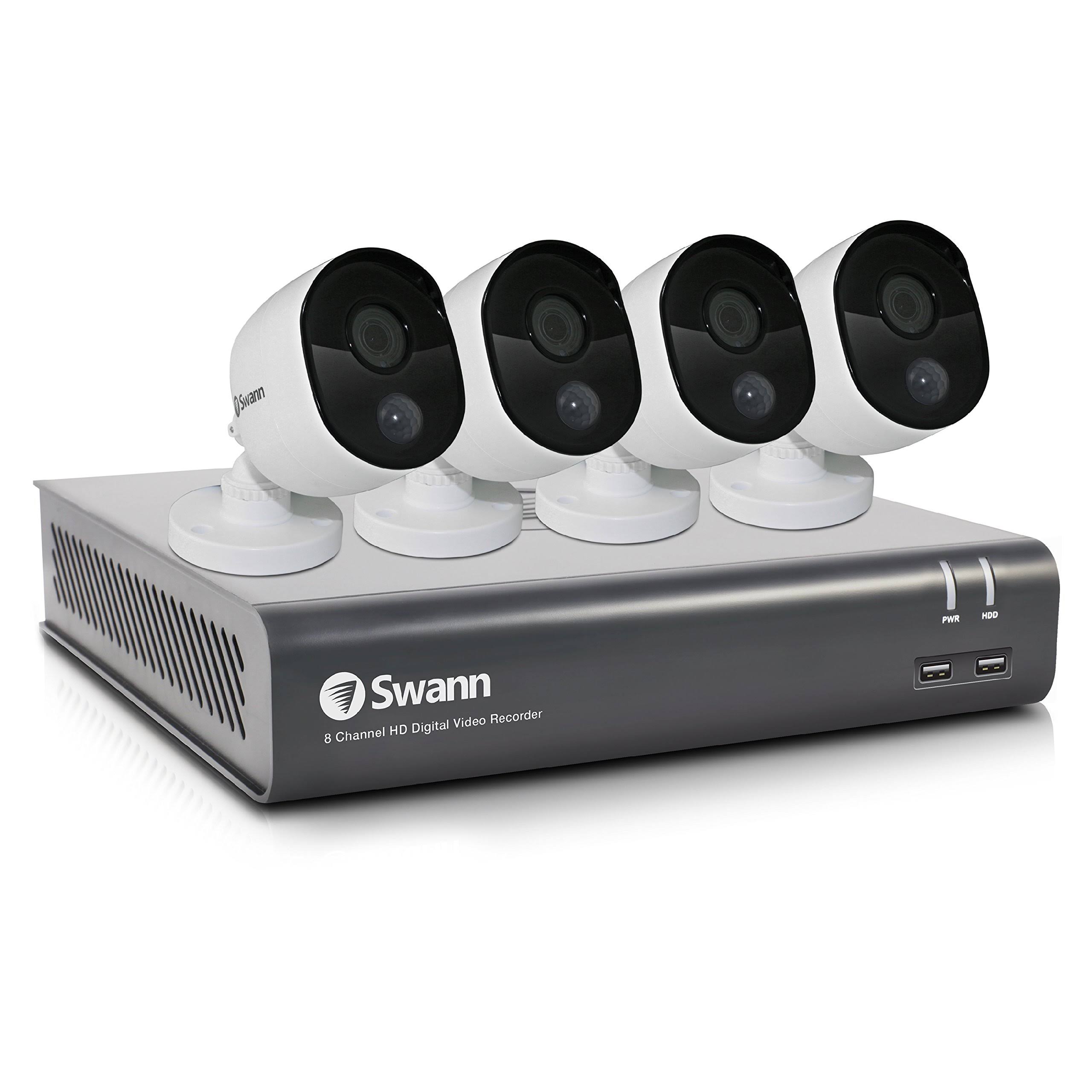 Swann SWDVK-845804 8-Channel DVR with 4 Outdoor cameras Night Vision - 1 TB