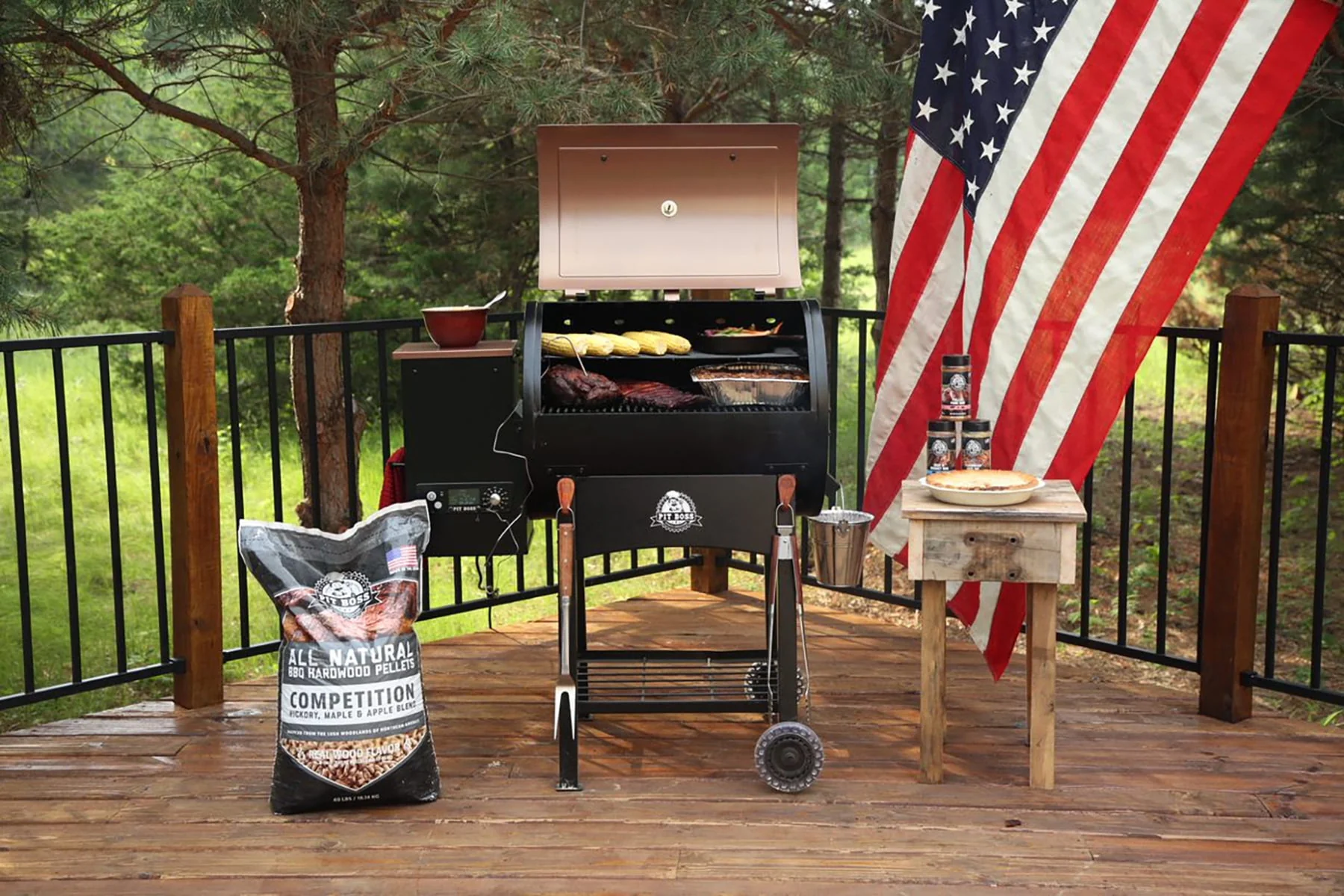 Pit Boss 700 Classic Wood Fired Pellet Grill with Flamebroiler