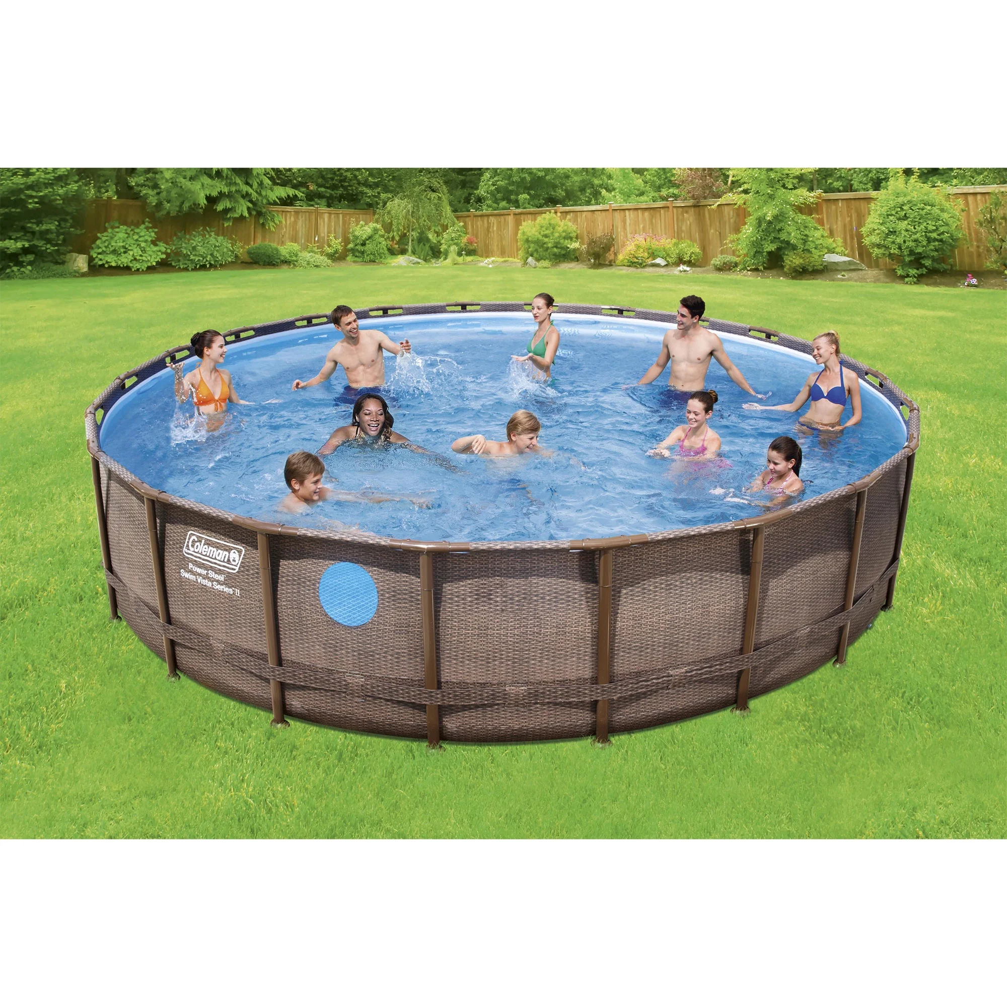 Coleman Power Steel 22' x 52 Round Frame Above Ground Swimming Pool Set