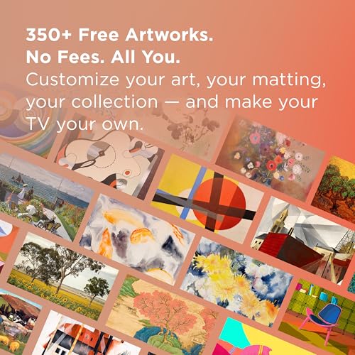 TCL 65-Inch Class NXTVISION Series QLED 4K UHD Google Smart TV Canvas Style Art Frame TV - QLED, 120hz, Matte Anti-Glare Screen, Free Bezel and Frame