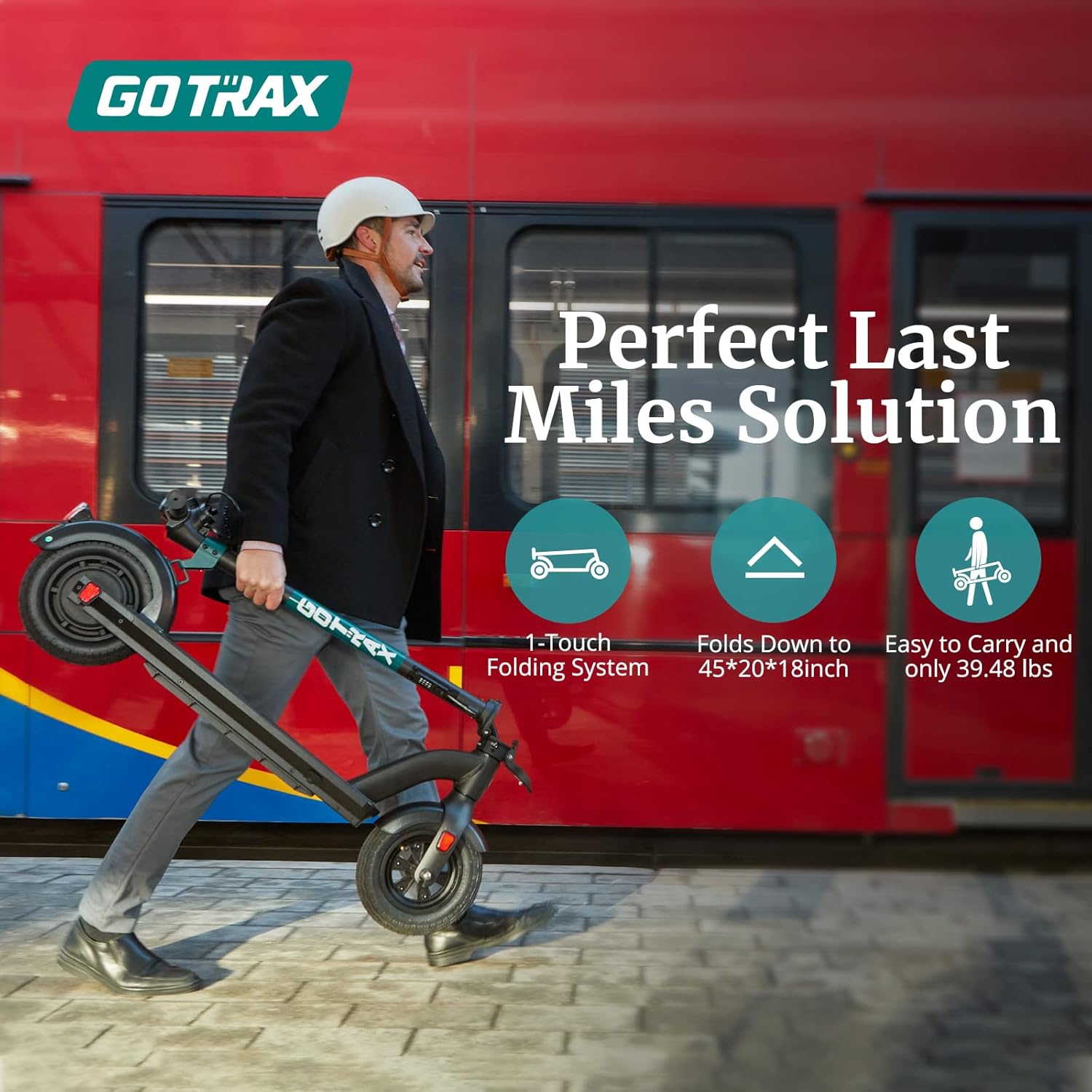 Gotrax Gmax Ultra Electric Scooter, 10" Pneumatic Tires, Max 45 Mile and 20Mph Speed, Double Anti-Theft Lock, Bright Headlight and Taillight