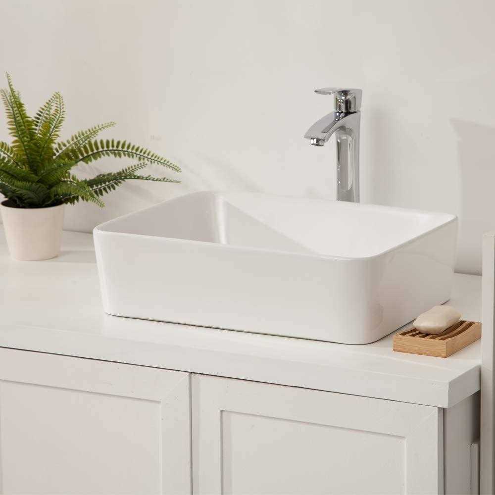 Rectangular Vessel Sink Sarlai 16 X 12 Modern Rectangle Bathroom Sink Above - Shop Hardware Tools Online Store