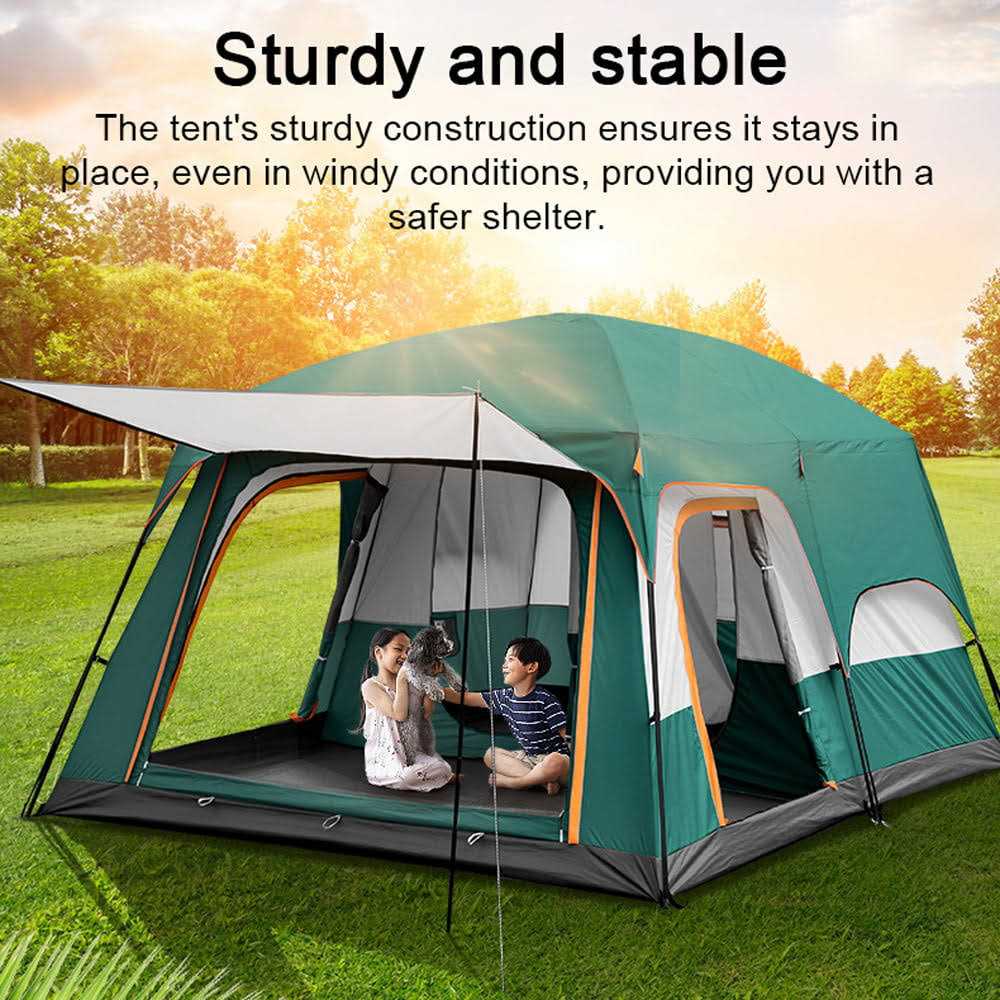 Eccomum Tents for Camping 8-12 Person Camping Tent Waterproof &amp; Windproof 3 Seasons - Sports Supplies Online Store