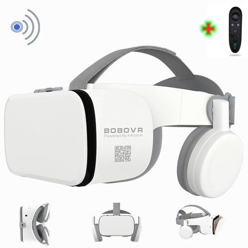 VR Headset for iPhone & Android Phones with Wireless Headphones