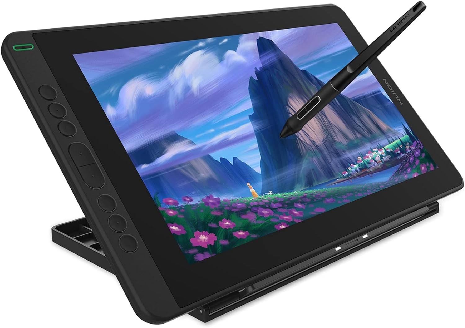 HUION 2020 Kamvas 13 Drawing Monitor 13.3 inch Pen Display & Graphic Tablet Screen Full-Laminated Tilt Function 8192 Battery-Free Stylus