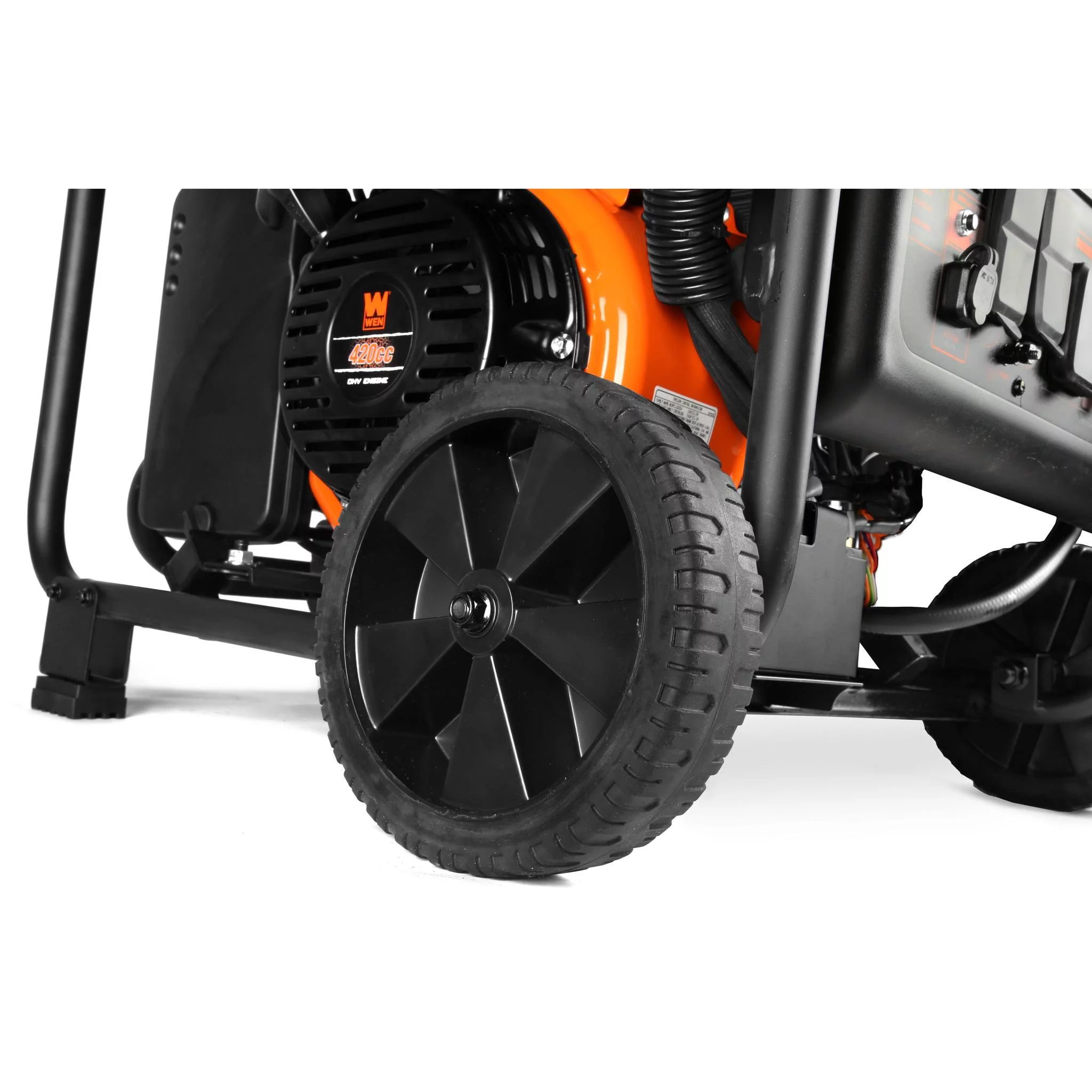 WEN 8750-Watt RV and Transfer-Switch-Ready 120V/240V Dual Fuel Open Frame Inverter Generator with Remote Electric Start and CO Shutdown Sensor