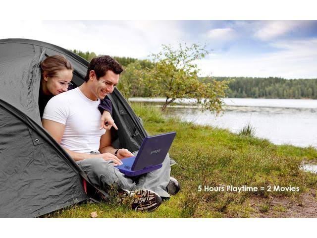 ieGeek 12.5x22 Portable DVD Player, Car Travel DVD Players with 5 Hrs Rechargeable Battery, Region-Free Video Player with HD Swi
