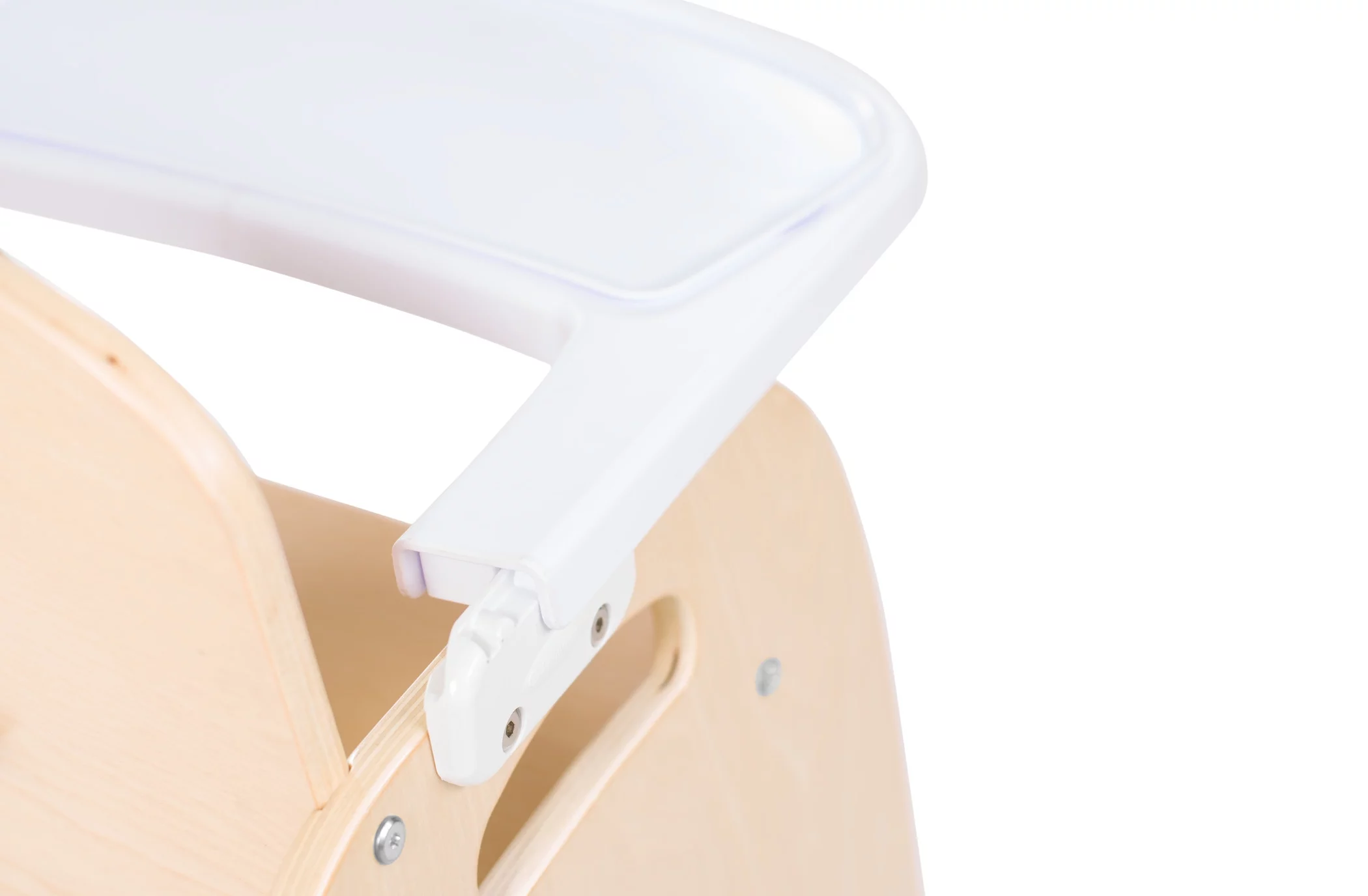 Foundations Easy Serve Low Toddler Feeding Chair with Tray, 5" Seat Height, Natural Wood