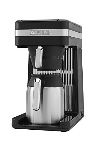 BUNN 55200 CSB3T Speed Brew Platinum Thermal Coffee Maker Stainless Steel, 10-Cup, Black