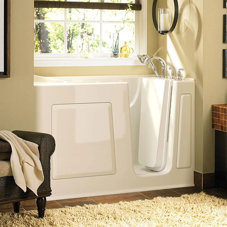 3060 Series 30"W x 60"L Gelcoat Walk-In Air Spa Bathtub with Right-Hand Drain/Faucet