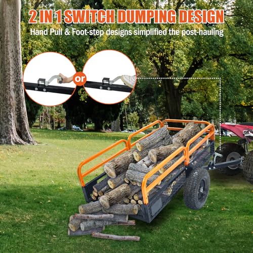 ATV Trailer Steel Dump Cart