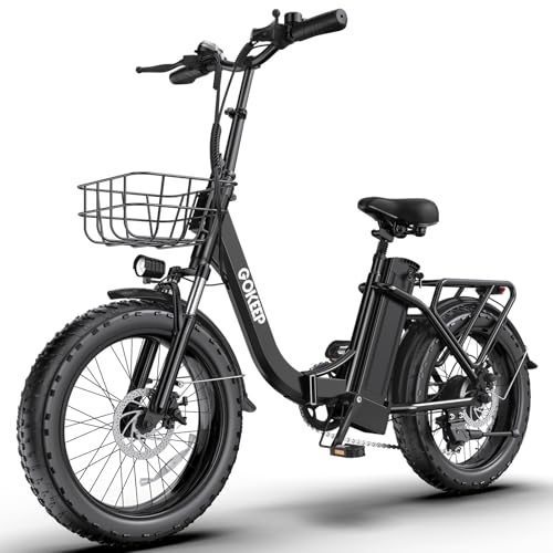 Electric Bike for Adults 20" Fat Tire,750W Motor 52V 13AH Removable Battery Max Range 35 Miles,28MPH