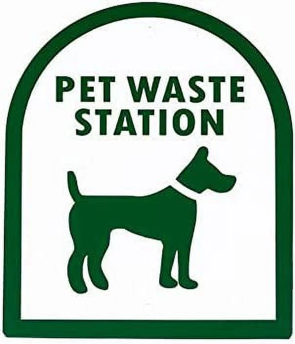 Pet Waste Station / Dog Waste Stations - Everything Included - Free 400 dog waste bags and 25 can liners