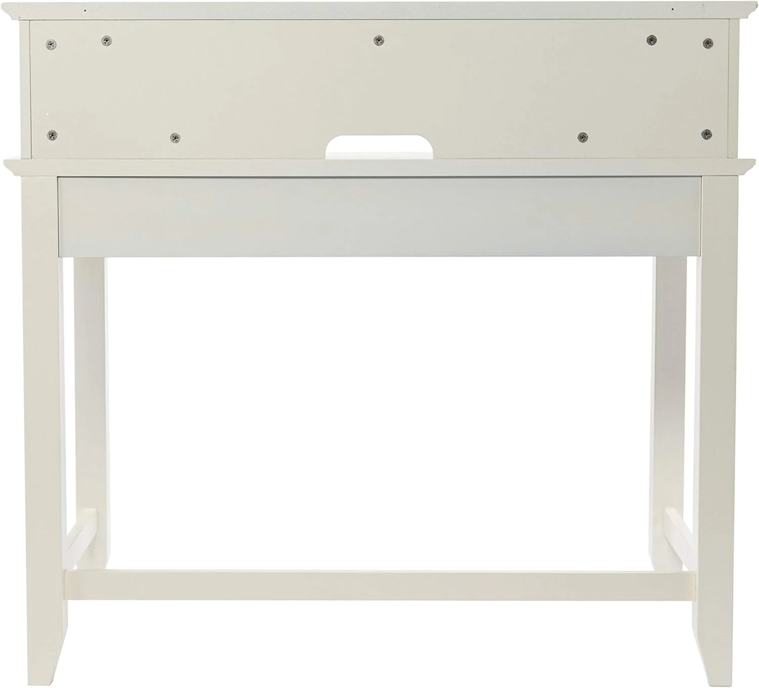 Barberry W/Storage Secretary Desk, White