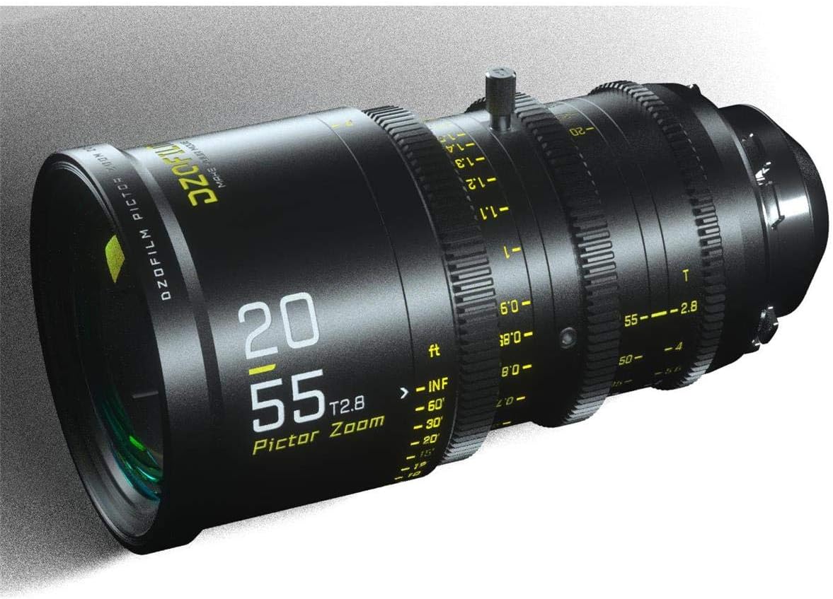 DZOFILM Pictor 20-55mm T2.8 Super35 Parfocal Zoom Cine Lens, PL Mount and EF Mount, Black