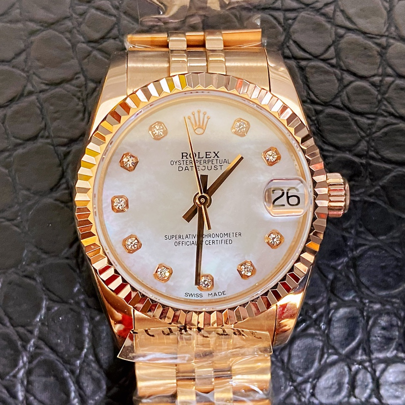 Womens Date Just Diamond Scale Multiple dial options 36mm