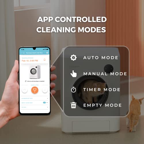 INSTACHEW Purrclean Automatic Self Cleaning Cat Litter Box, Smart App Enabled Litter Box, Large Capacity for Multiple Cats