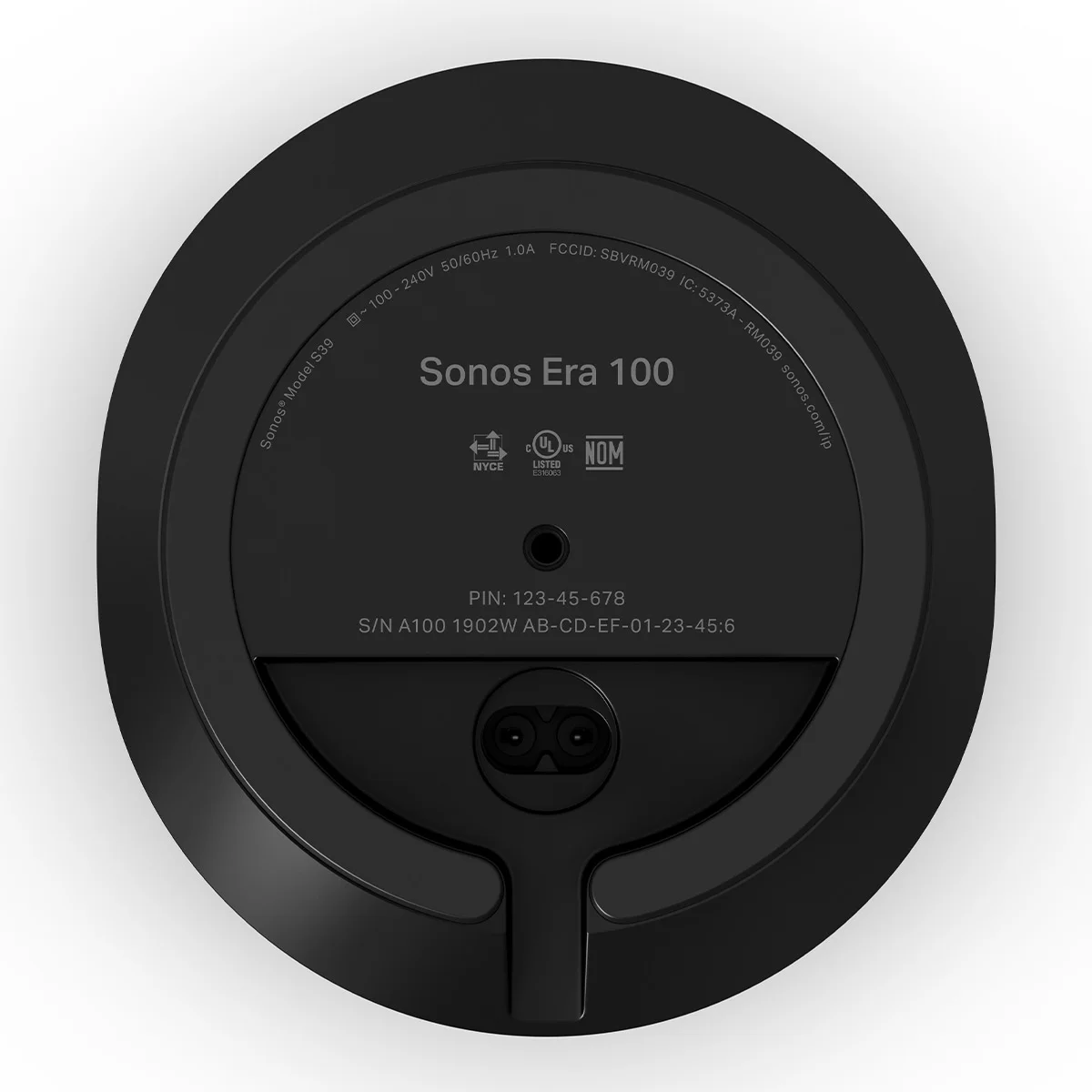 Open Box Sonos Era 100 Voice-Controlled Wireless Smart Speaker with Bluetooth, Trueplay Acoustic Tuning Technology, & Amazon Alexa Built-In (Black)