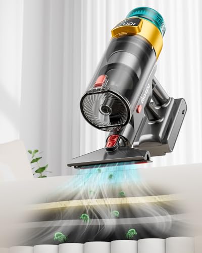 Cordless Vacuum Cleaner, 550W 45KPA 70Mins Vacuum Cleaners for Home, Stick Vacuum with Charging Dock Station, Anti-tangle Wireless Vacumm