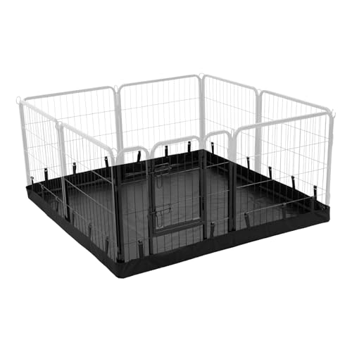 PJYuCien Dog Playpen Plus Storage Bag, 32" H 8 Panels Puppy Pen with Square Bottom, Heavy Duty Dog Fence for Puppies/Small Dogs