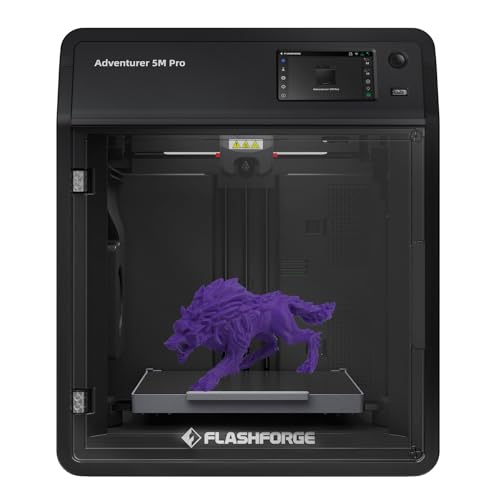 FLASHFORGE Adventurer 5M 3D Printer,600mm/s Max High-Speed FDM 3D Printers with Fully Auto Leveling