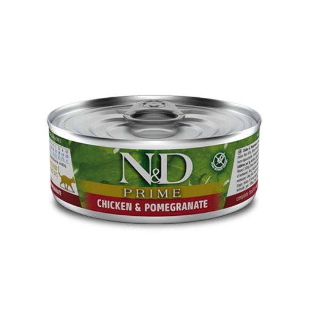 Farmina N&amp;D Prime Feline Chicken and Pomegranate Wet Food 24x2.464oz - Pet Supplies online store