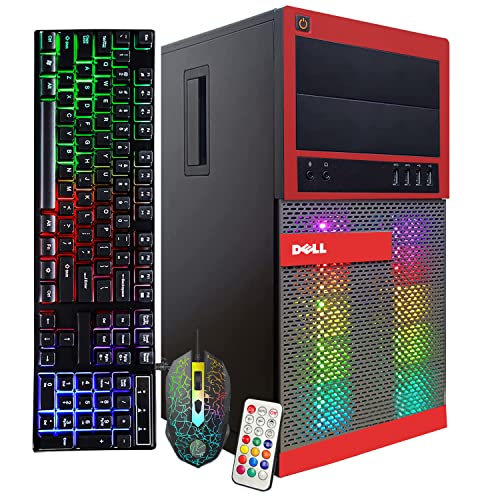 Dell Optiplex 7020 Gaming Desktop PC - Intel Core i7 4th Gen 3.4GHz, NVIDIA GeForce GT 1030 2GB, 16GB RAM, 512GB SSD, HDMI, DVI, VGA, New Keyboard