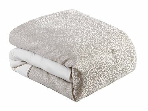 Riverbrook Home 100% Polyester Comforter Set, Queen, Hillcrest - Ivory/Gold, 9 Piece Set