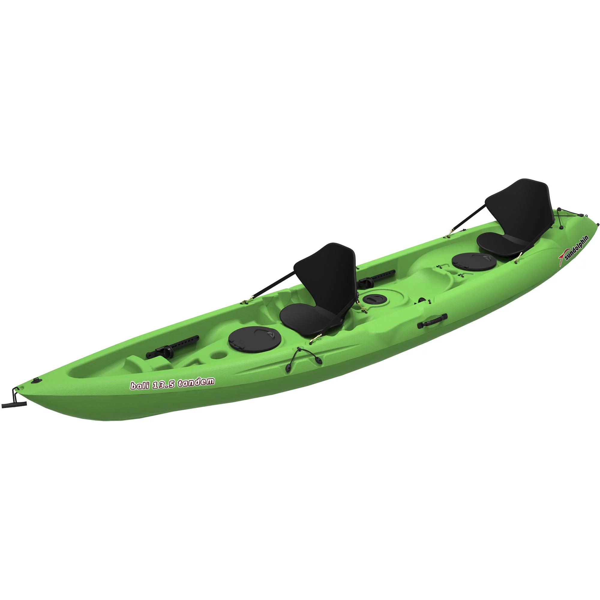 Sun Dolphin Bali 13.5 Recreational Sit On Tandem Kayak, Lime - Radiant Selections
