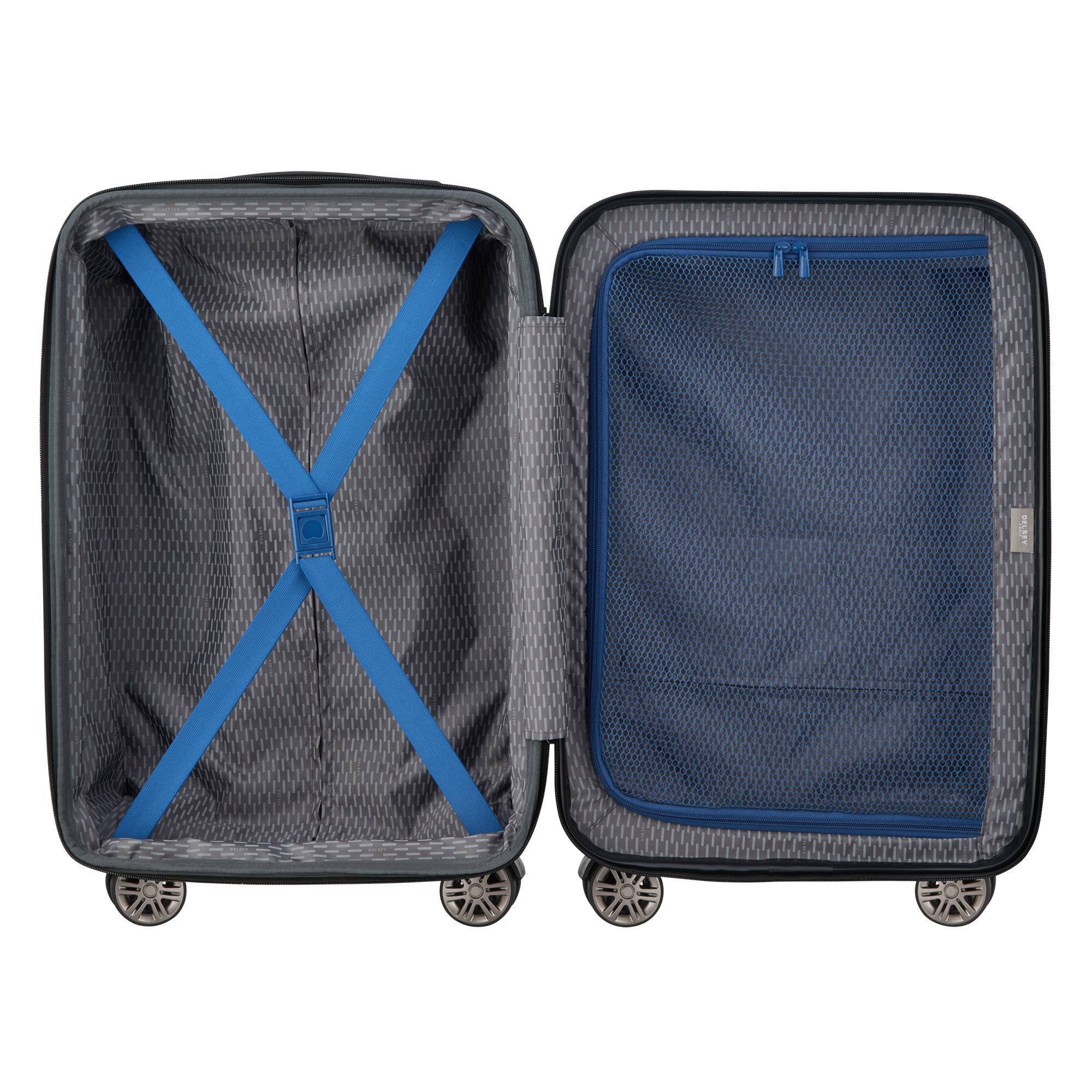 Delsey Comete 2.0 Expandable Spinner Carry-On Steel Blue