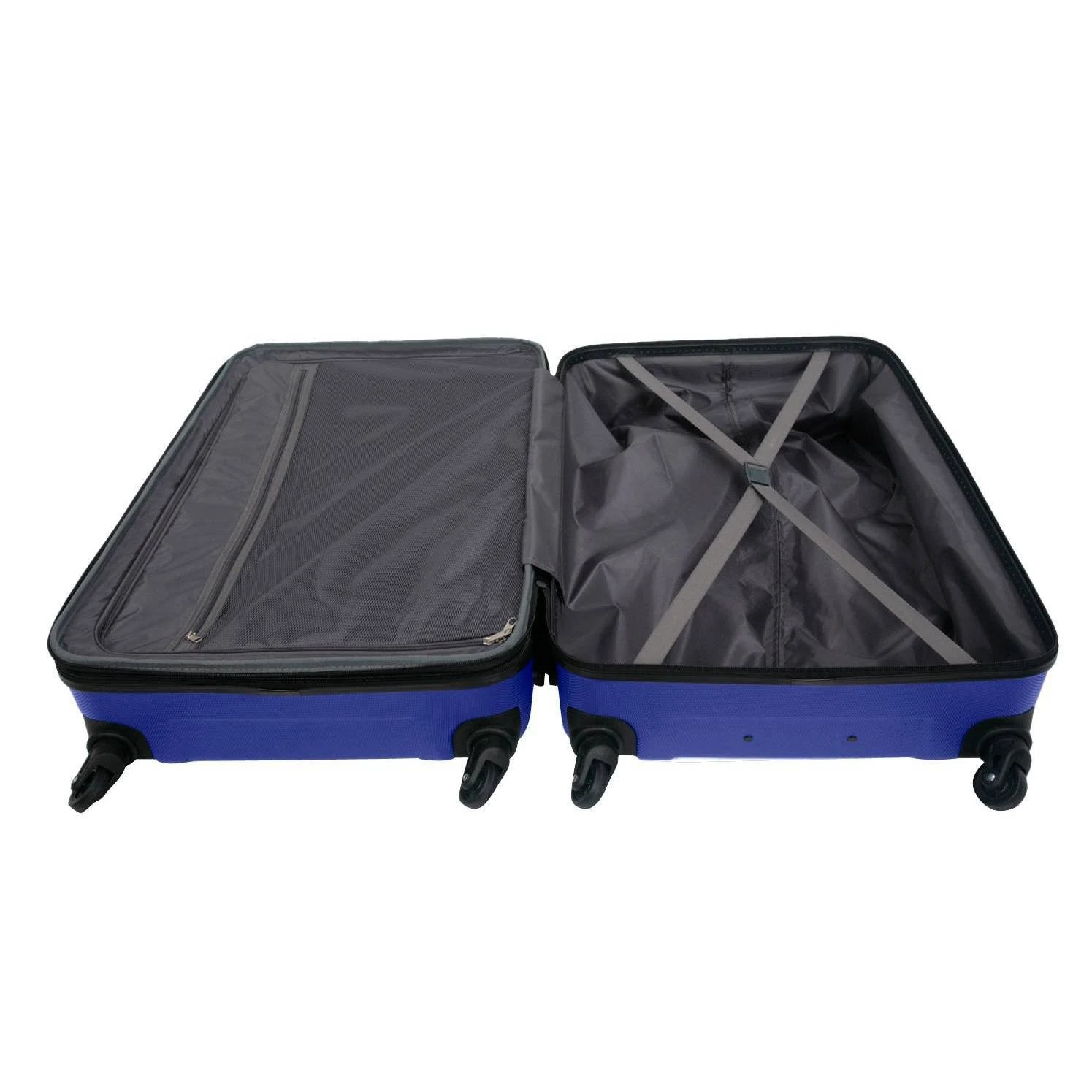 Skyline 28x22 Hardside Spinner Checked Suitcase - Blue, Adult Unisex