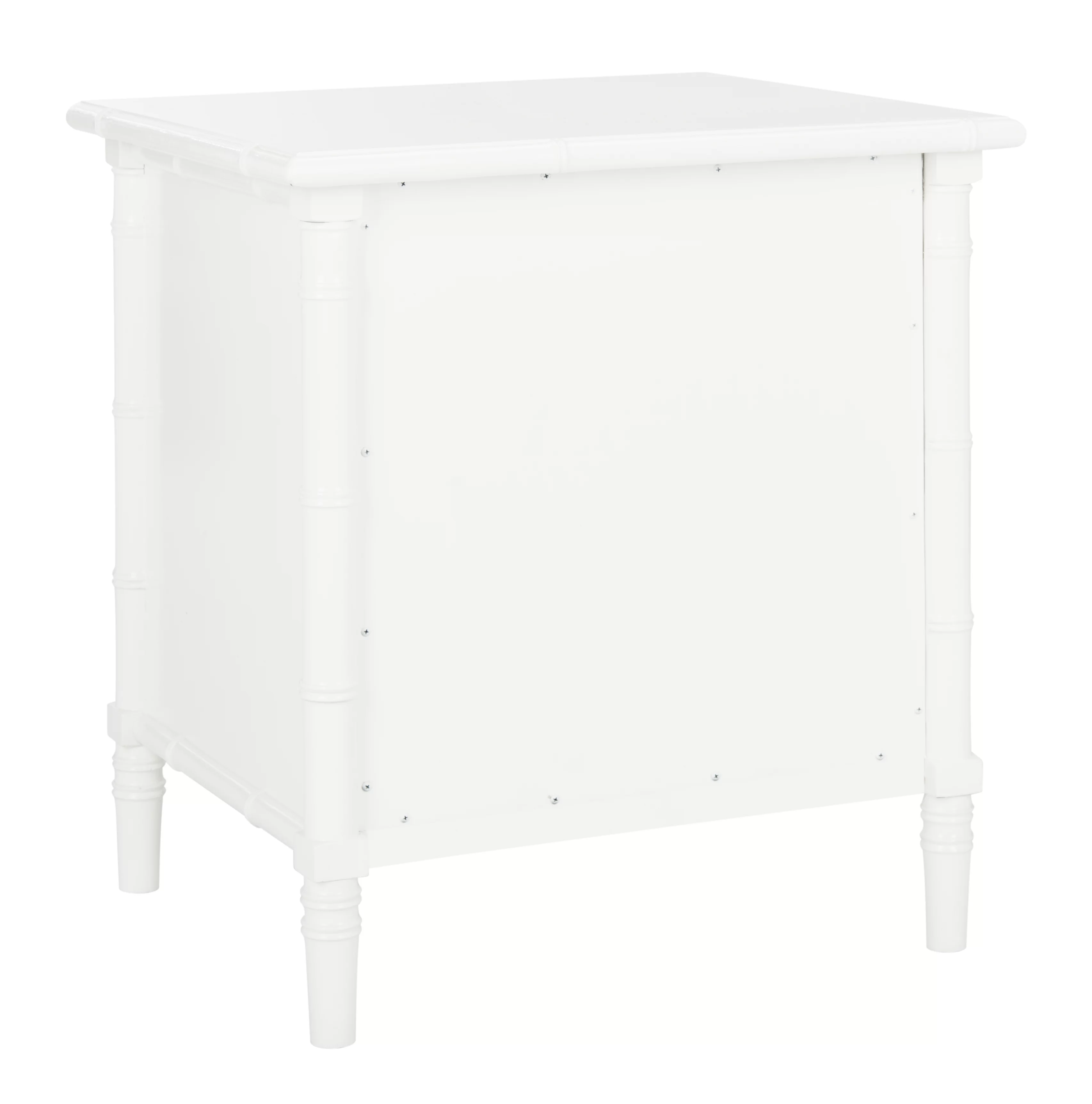 Safavieh Mina 25 in. 3 - Drawer Modern Coastal Bamboo Nightstand
