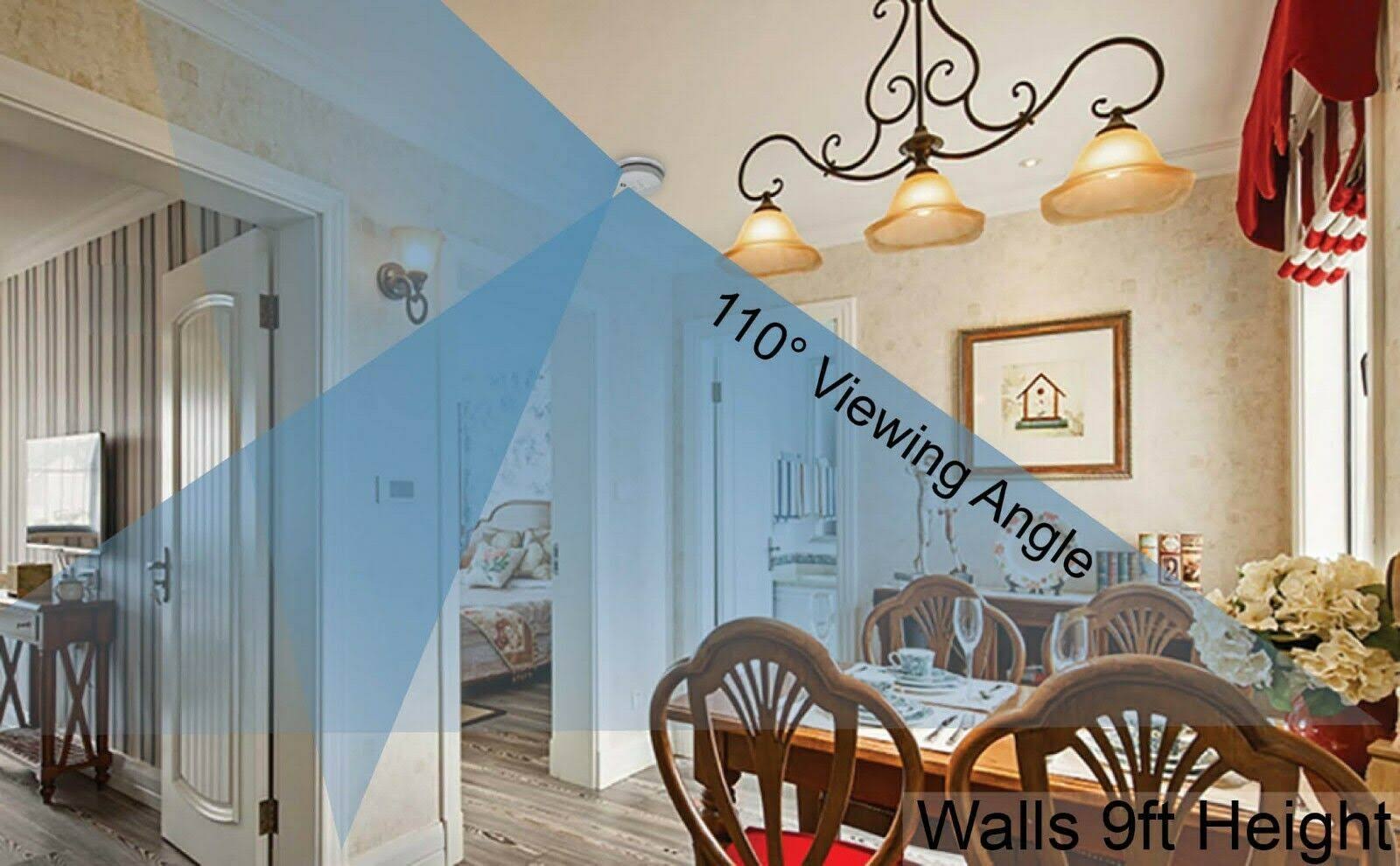 Minigadgets Dual Camera Hard-Wired Faux Smoke Detector