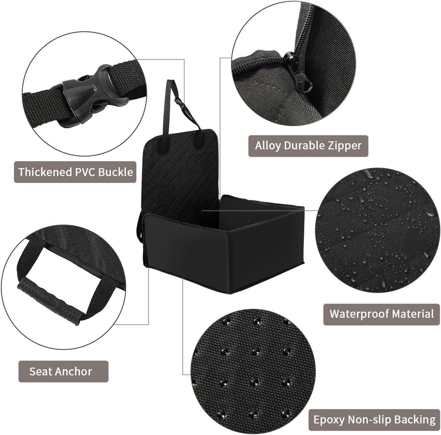 NESTROAD SUV Cargo Liner for Dogs, Waterproof & Nonslip Dog Trunk Cargo Cover Mat for Backseat