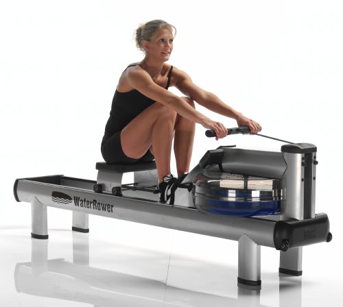 WaterRower M1 Rowing Machine with S4 BLE Monitor | USA Made Water Rower | Original Handcrafted Erg Row Machine for Home Use & Gym