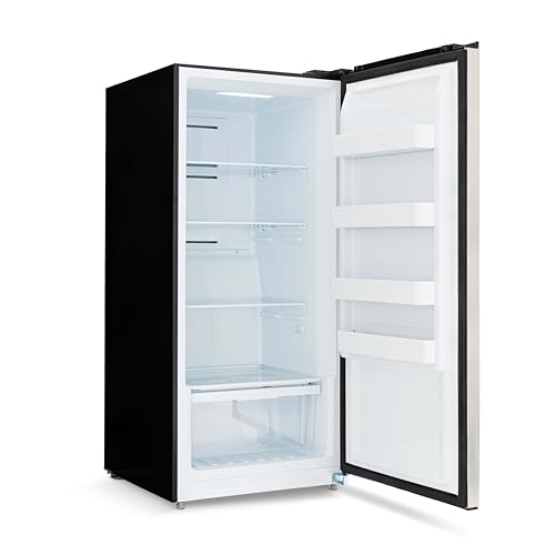 Newair 13.8 cu. ft. Upright Freezer, Fridge Freezer Convertible, Garage Ready Refrigerator, Frost Free Freezer with Door Alarm, Stand up Deep Freezer