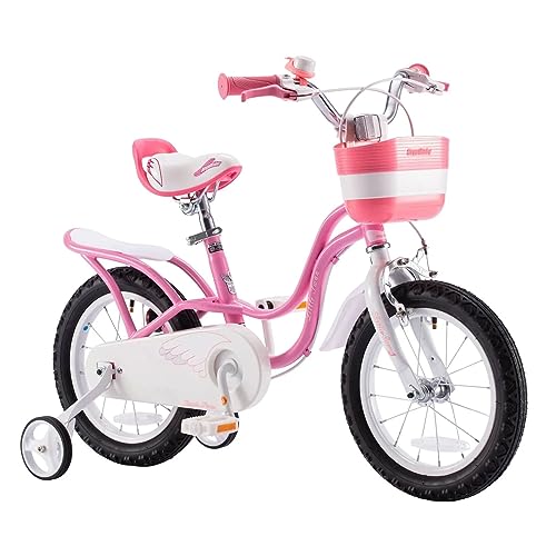 Royalbaby Princess Girls Kids Bike 12 14 16 18 20 Inch Children Bicycle with Basket for Age 3-12 Years