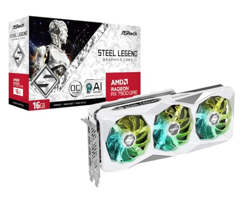 ASRock AMD Radeon RX 7700 XT Challenger 12GB GDDR6 192-bit 0dB Silent Cooling 7680 x 4320 DisplayPort HDMI LED Indicator 18Gbps Dual Fan Graphics Card
